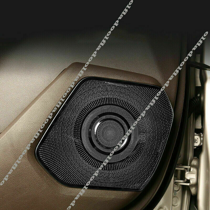 4P for Toyota Highlander 2020-2023 Black Titanium Inner Door Speaker Cover Trim