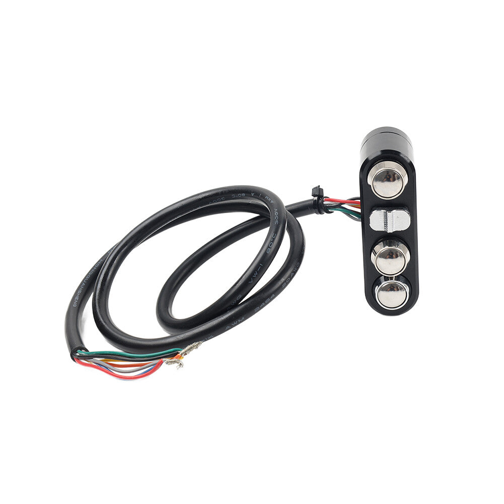 for Harley Dyna Sportster 1 Handlebar Control Switches w/ Wiring Harness CNC