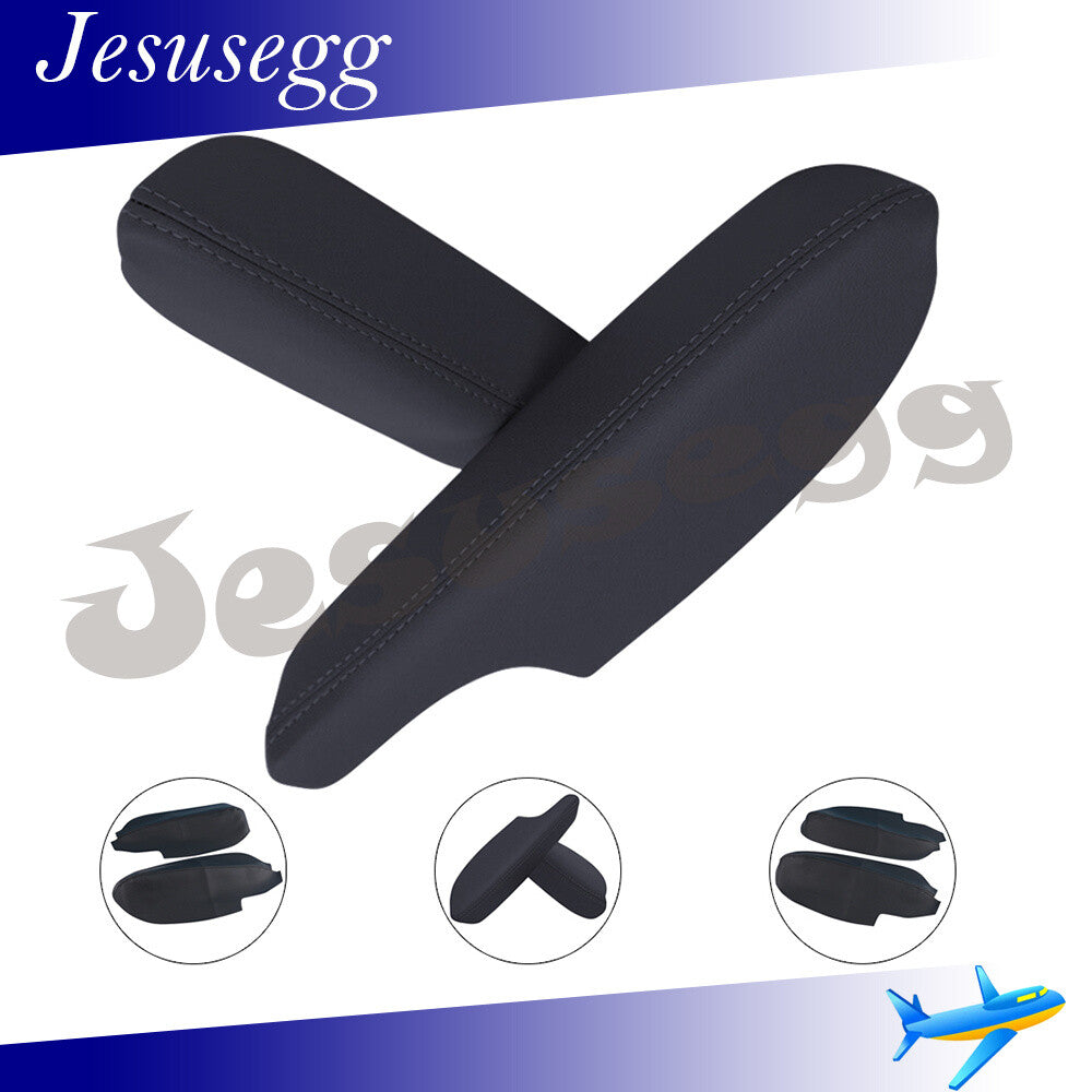 Fits for Acura TSX 2009-2014 Replacement Vinyl Front Door Panel Armrest Cover Pair Q