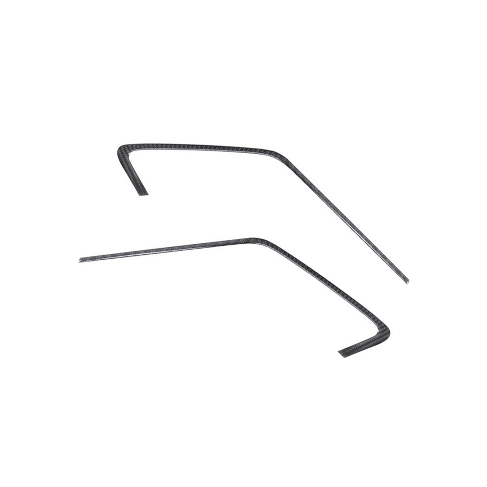 2PCS carbon fiber door interior strips trim for Porsche 718 2016-2022