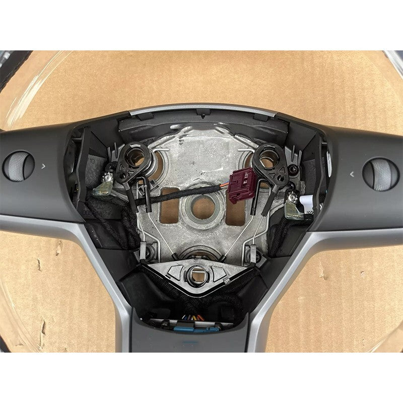 1490214-00-B Fit for Model 3Y Driver Heated Leather Steering Wheel n