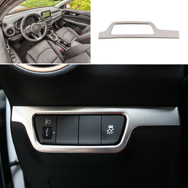 2p For Highlander 2020-2022 Chrome Rear bumper Fog Lamps Trim Strip Cover v