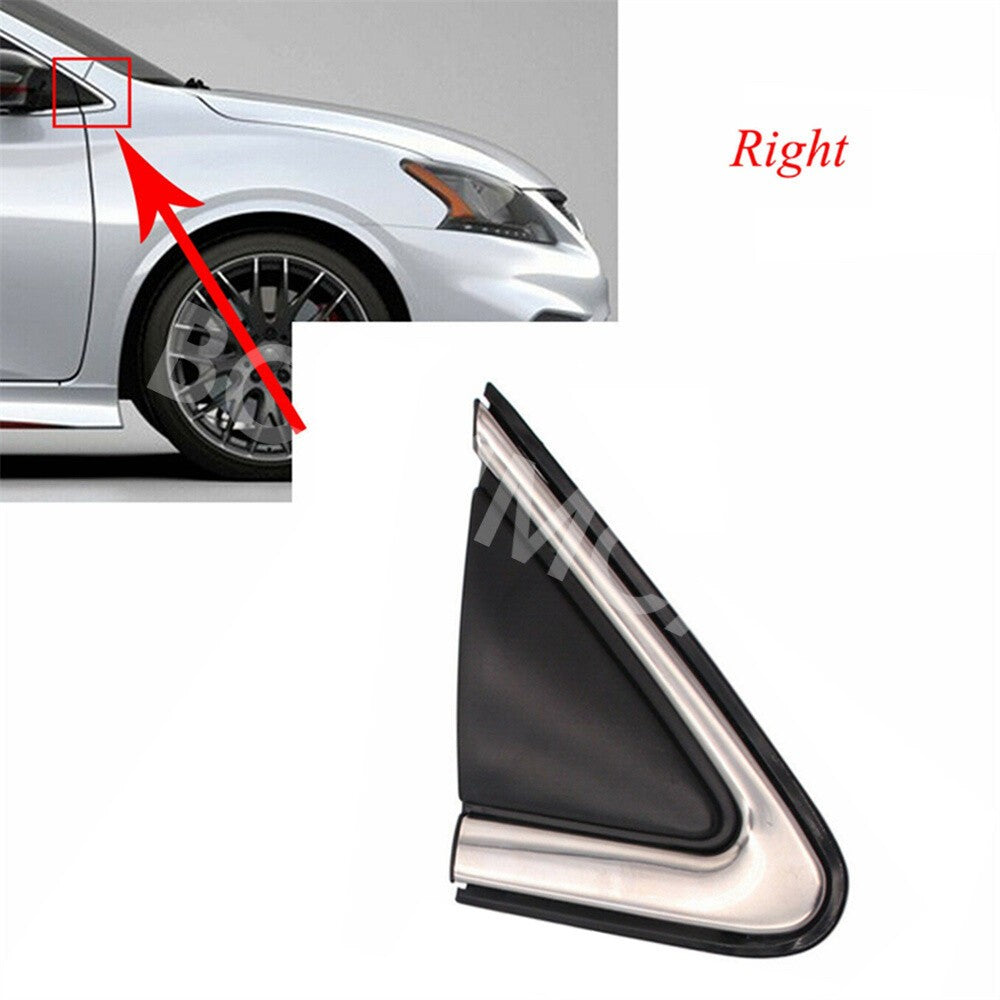 Fit For 2013-2019 for Nissan Sentra Car Front Right Window Corner Fender Trim Decor