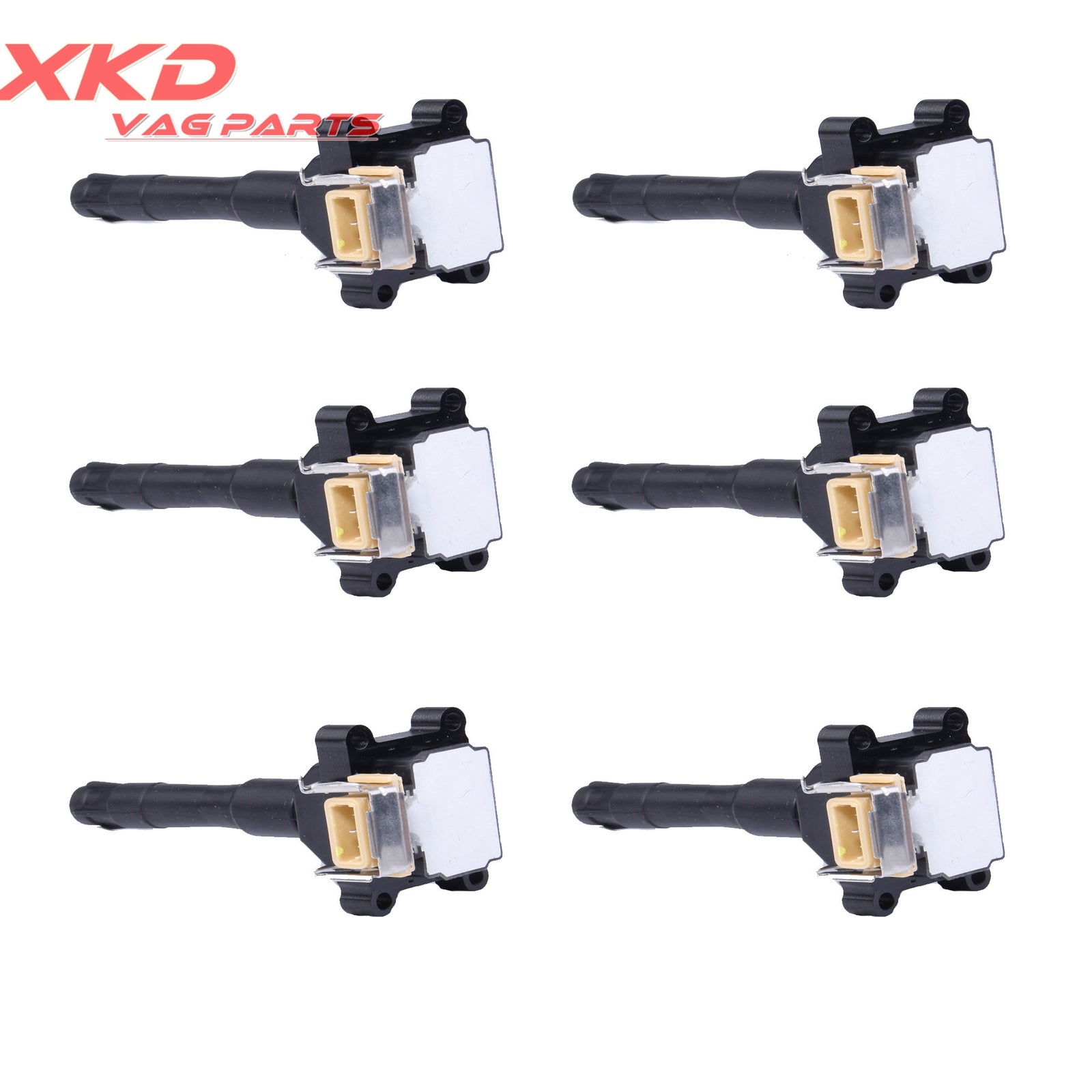 6-piece ignition coil set suitable for BMW E30, E32, E34, E36, M3, S50, E38, M42, M50, M60 (12121729842-)