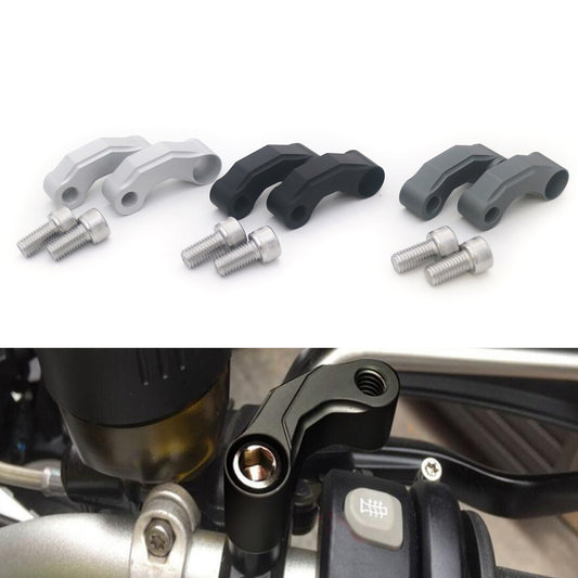 10mm Handlebar Mirror Mount Riser Extender Extension Adapter for BMW R1200GS Q