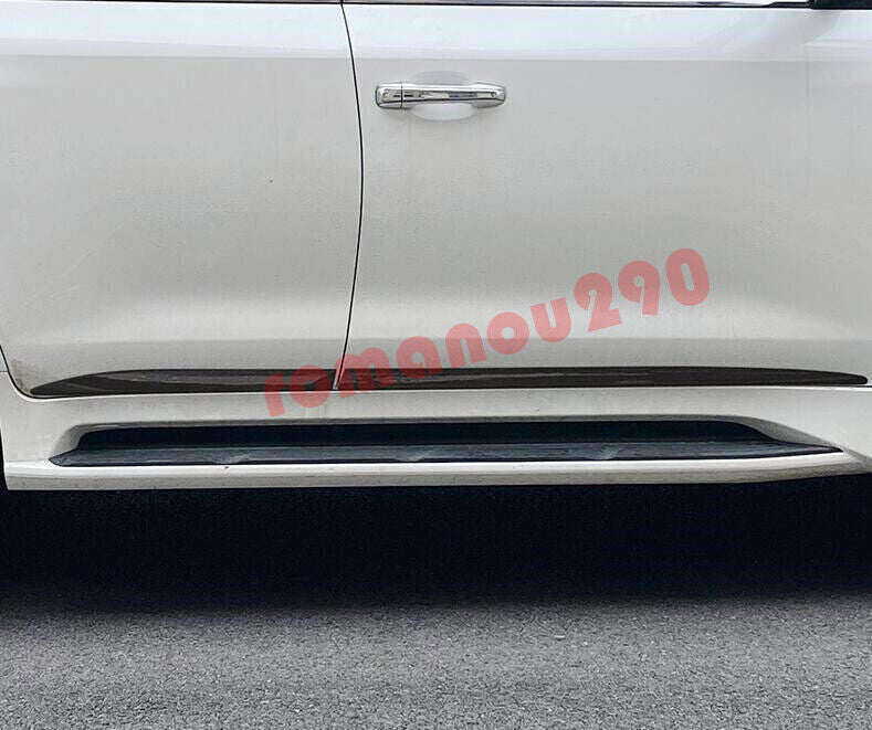 for Lexus LX570 2016-2021 Black Body Side Door Overlay Guard Cover Molding Trim