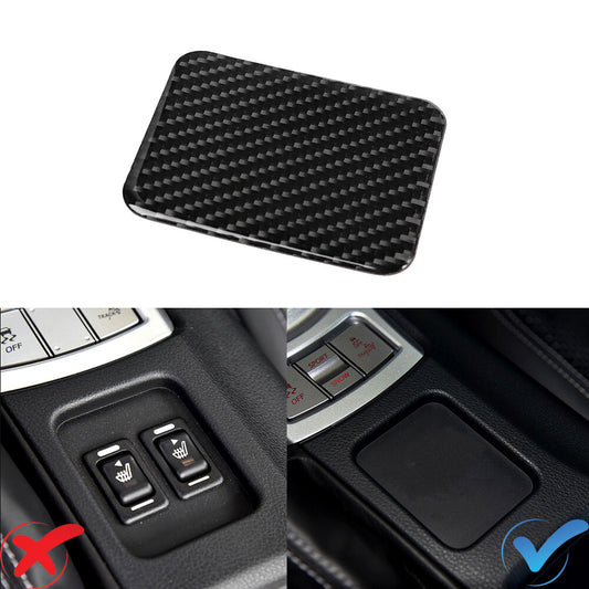 Carbon Fiber for Seat Heating Button Cover Trim for Subaru BRZ for Toyota 86 2017-2019