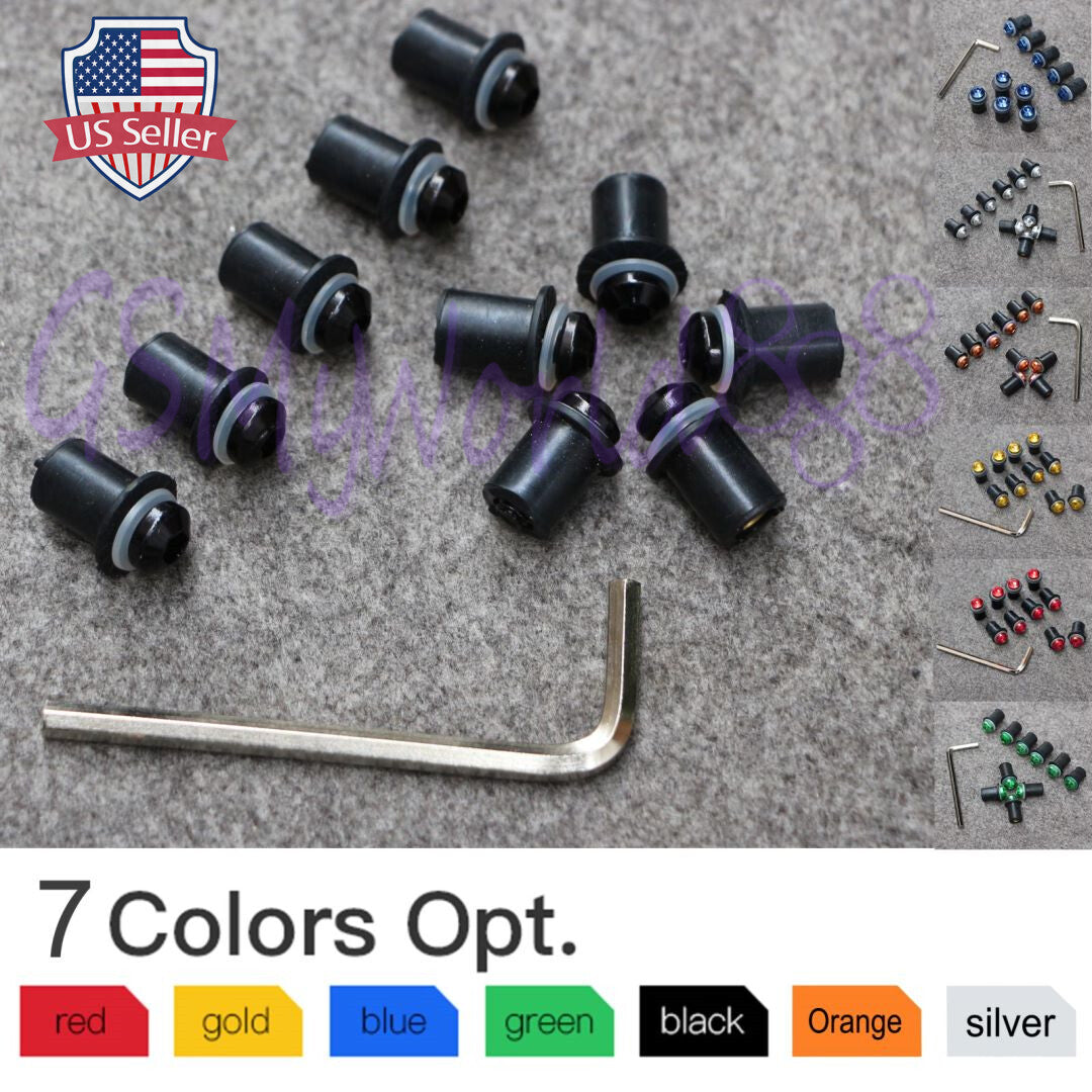 Windscreen Windshield Bolt Screws Fit for Suzuki GSXR600/750/1000/1300 GSX250R