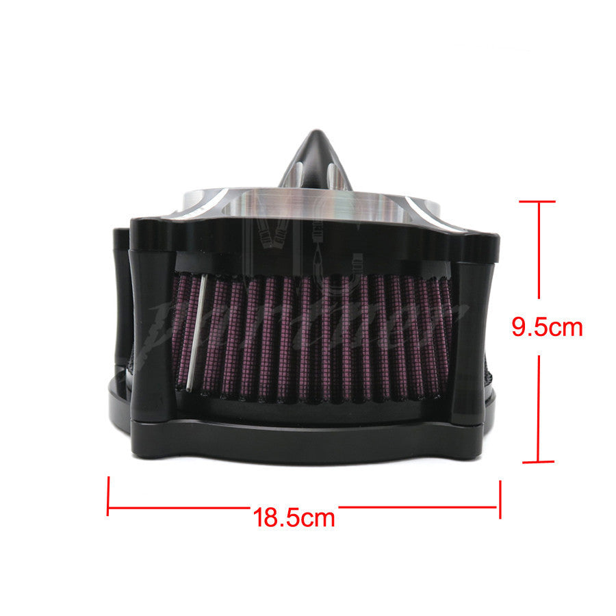 Black CNC contrast-cut Air Cleaner for Harley Sportster 883 XLH1200 2004~2014 Q