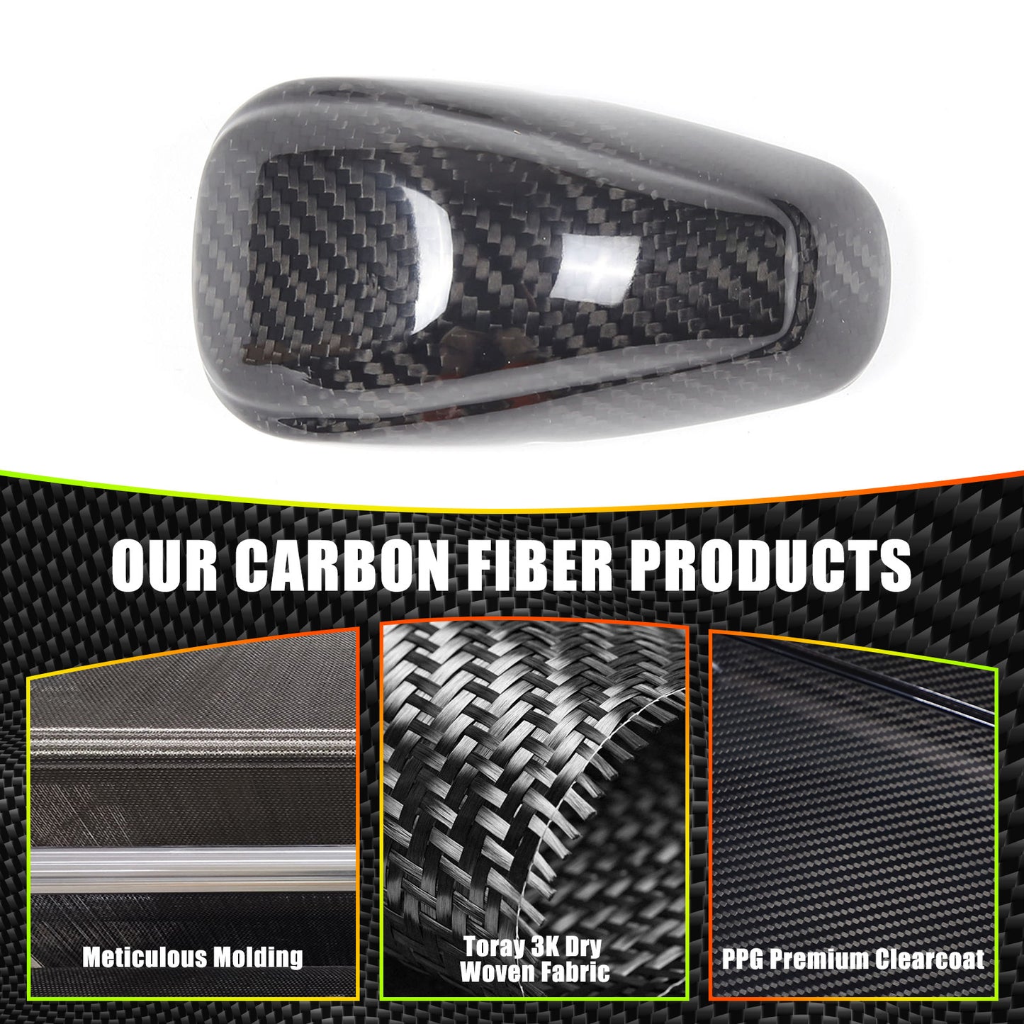 Carbon Fiber Steering Wheel Center Surround Protective Cover for Corvette C8 2020 - 2023- v