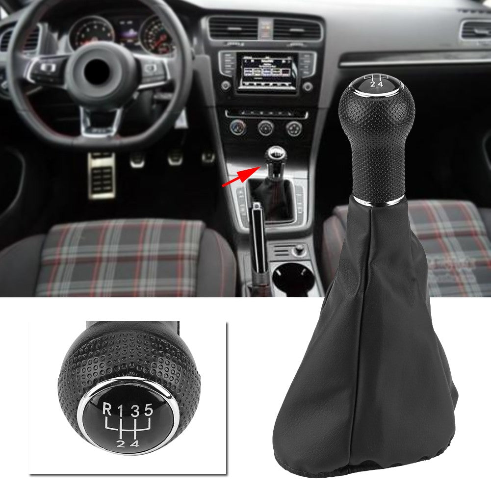 5 Speed Gear Shift Knob Gaiter Boot Manual/Auto Gear Shifter Boot Cover for Golf Q