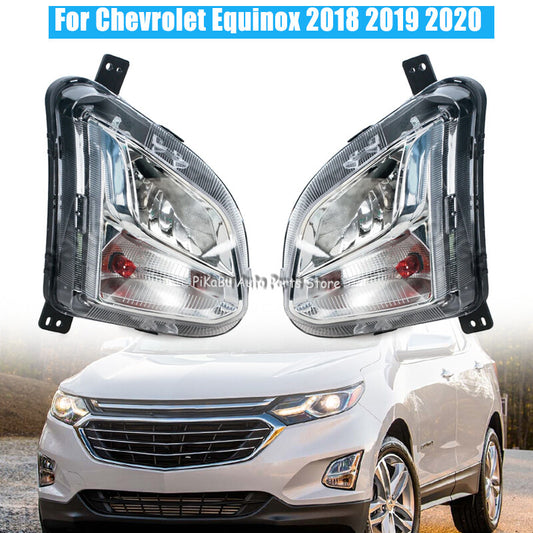 1 Pair Fog Light Daytime Running Lamp DRL for Chevrolet Equinox 2018- 2020