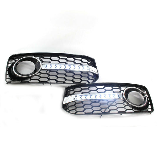 2x Amber White LED Daytime Day Fog Light DRL Run for Audi a5 coupe 8t 2009-2011 v