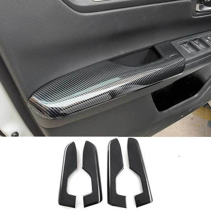 for Honda CR-V CRV 2023-2024 Carbon Fiber Interior Door Armrest Panel Trim Cover