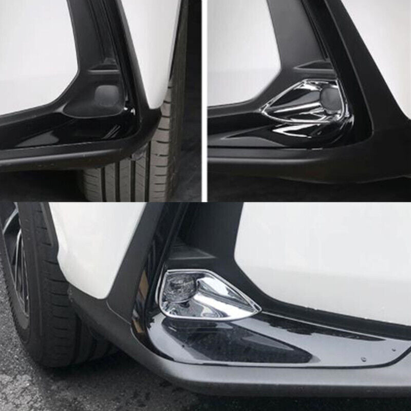 Chrome Front Fog Lamp Bumper Light Cover Trim 2x for Lexus NX250 NX350 2022-2024