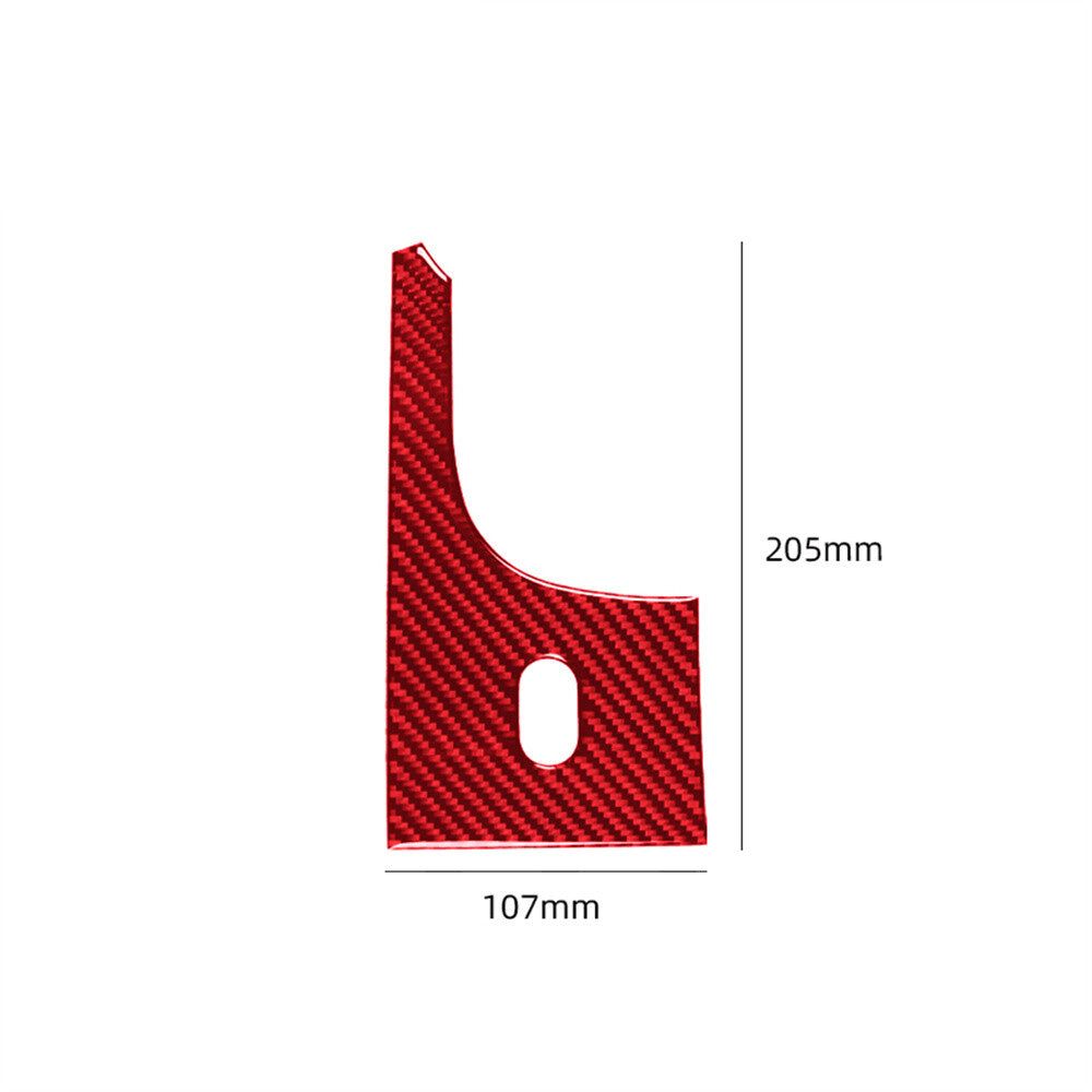 Red Carbon Fiber Steering Wheel Left Side Panel Trim for Ford F150 FX4 2004-2008