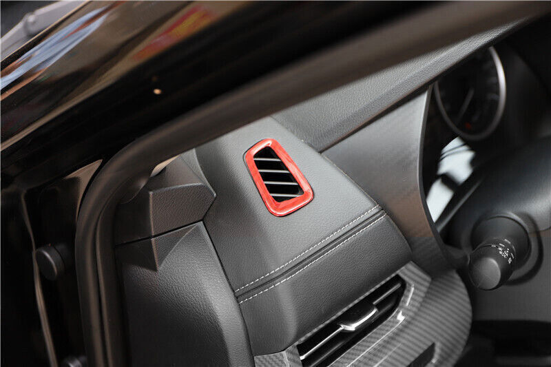 Instrument LR Air Outlet Vent Trim for Nissan Sentra 2020-2022 Red Carbon Fiber