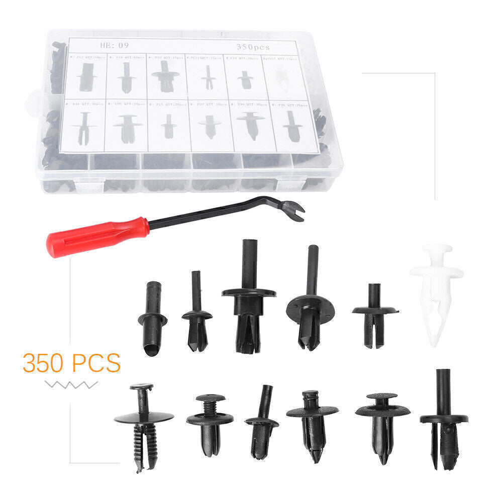 350x Car Push Retainer Pin Rivet Trim Clip Panel Moulding Assortments Plastic Q
