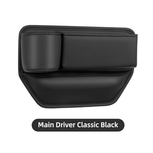 1Left-Side Car for Seat Gap Filler Storage Box Phone Cup Holder Organizer Black New n