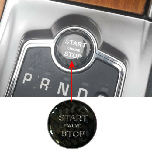 for Jaguar XF 12-2015 Carbon Start Button Ignition Overlay Repair Sticker Trim