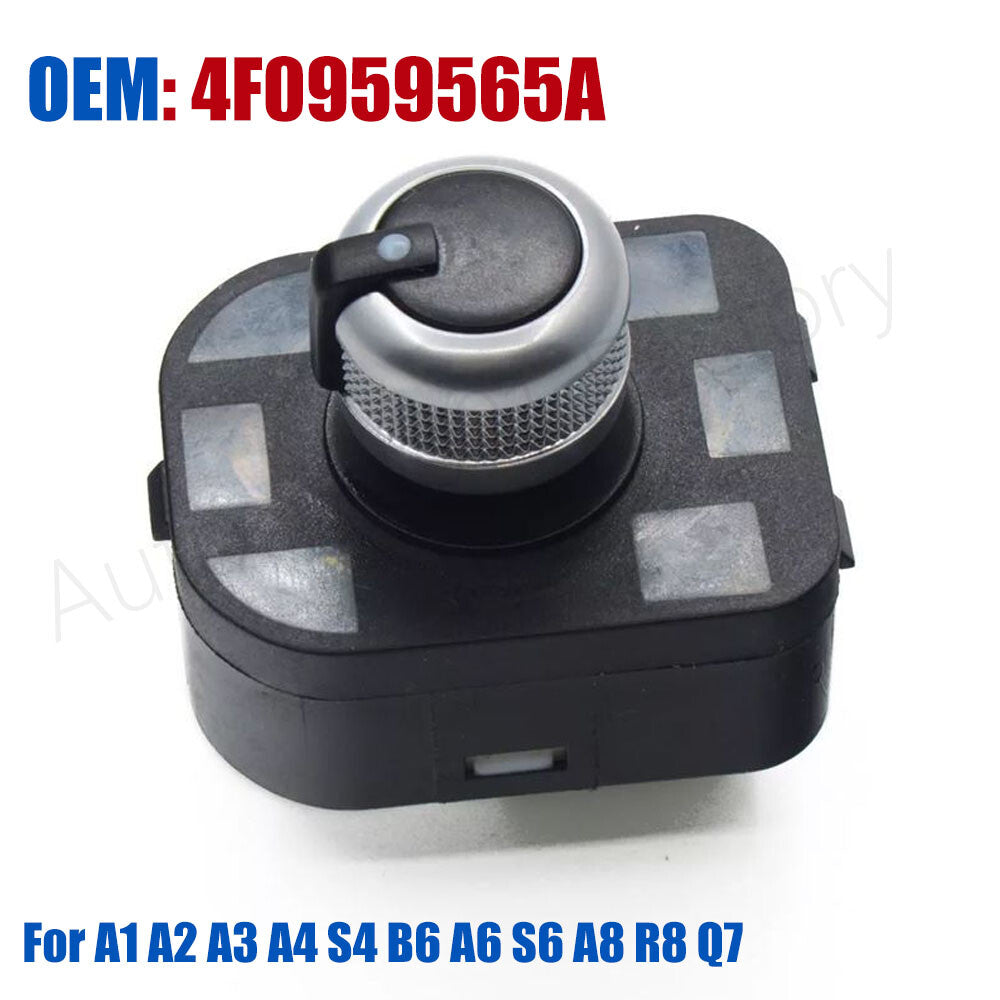 Rear View Power Mirror Control Switch Adjust Knob for Audi A1 A2 A3 A4 S4 B6 A6