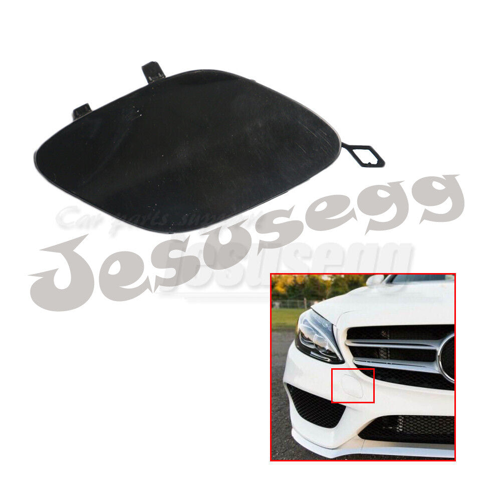 Front Primed Bumper Tow Hook Cover Trim for Mercedes for Benz C-Class W205 2015-16 Q