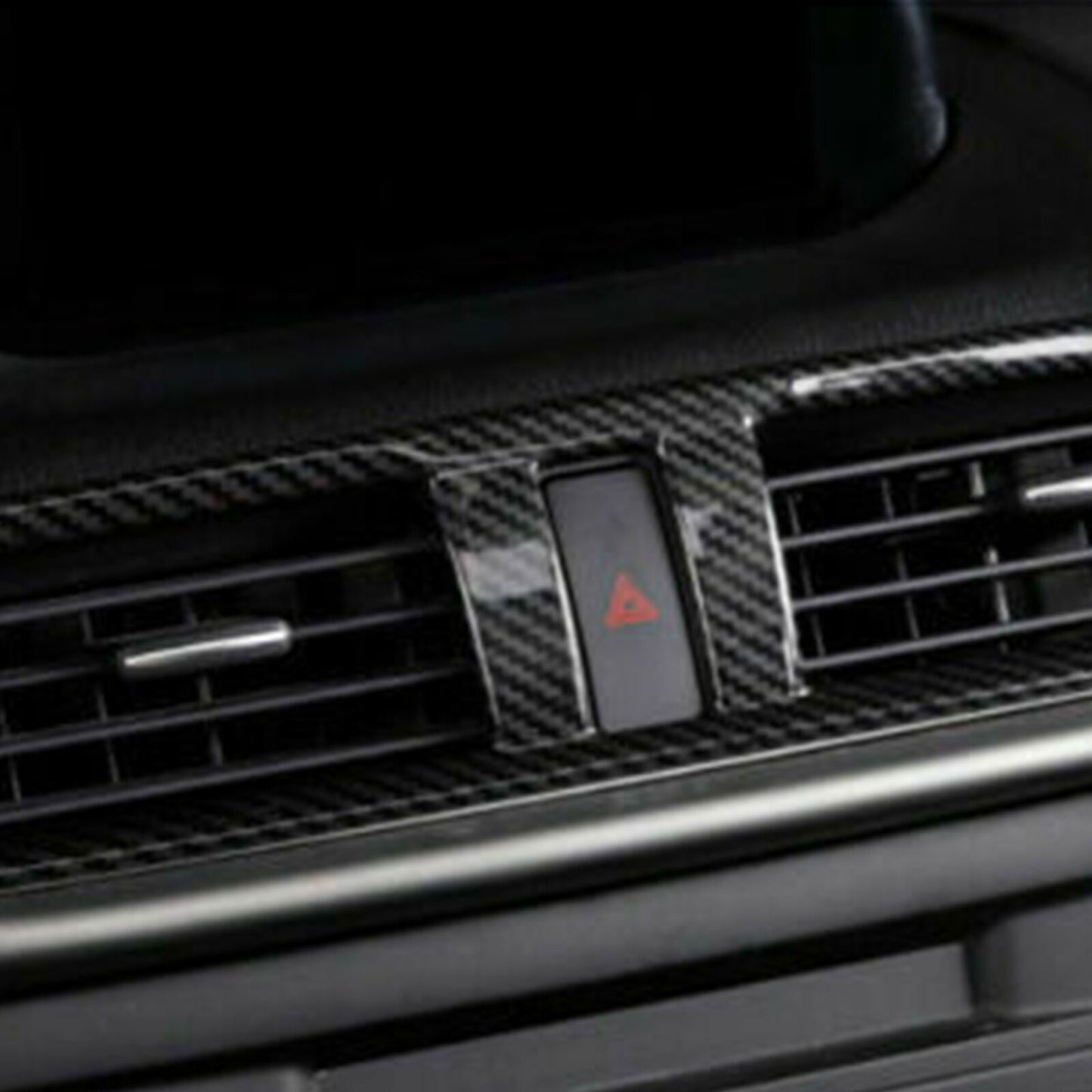 Black wood grain dashboard vent trim for Honda Accord Crosstour 2008 - 2012
