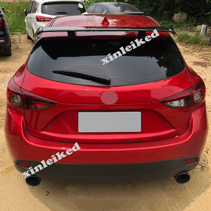 for Mazda CX-5 2017-2021 Real carbon fiber Rear Roof Spoiler Tail Lip Wing Bar