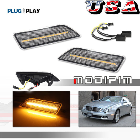 Suitable for 2006-2011 for Benz W219 CLS grade transparent amber LED front corner side marker light- v