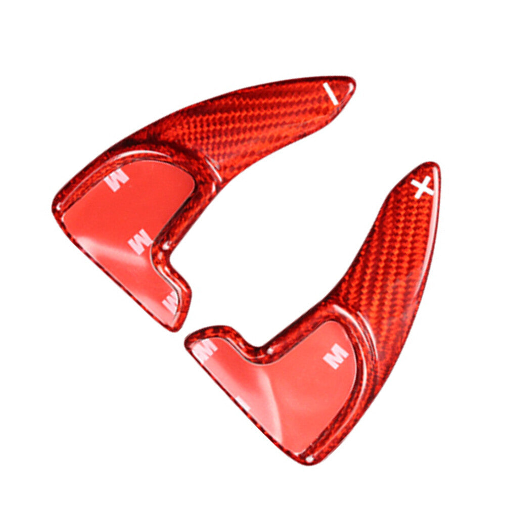 Steering Wheel Shift Paddle Fit for Dodge for Challenger Charger Carbon Fiber Red Pair