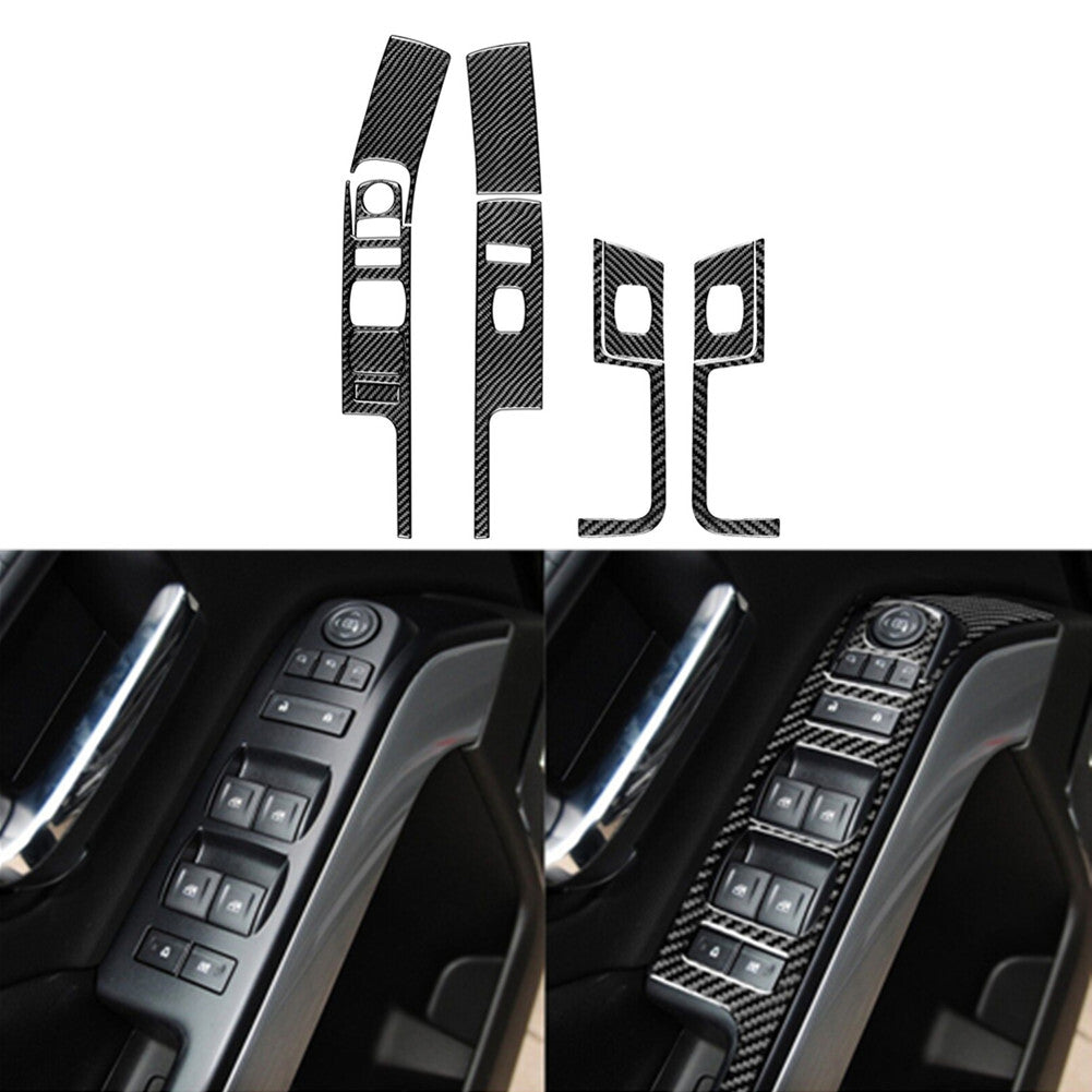3X Air Conditioner Switch Trim Panel Cover Carbon Fiber for Audi TT 8N 2001-2006 v