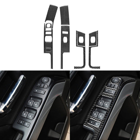 3X Air Conditioner Switch Trim Panel Cover Carbon Fiber for Audi TT 8N 2001-2006 v