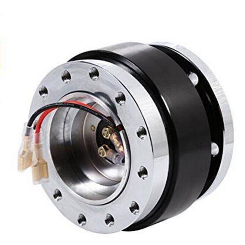 Aluminum alloy quick-release wheel hubs for car steering wheels with 6-hole adapter kit - n