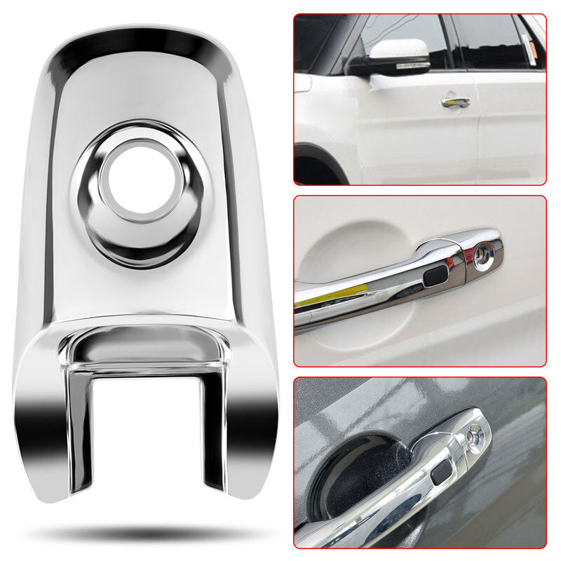 Handle Lock Chrome Exterior Door Cylinder Cap Front Driver Fit for Ford Explorer