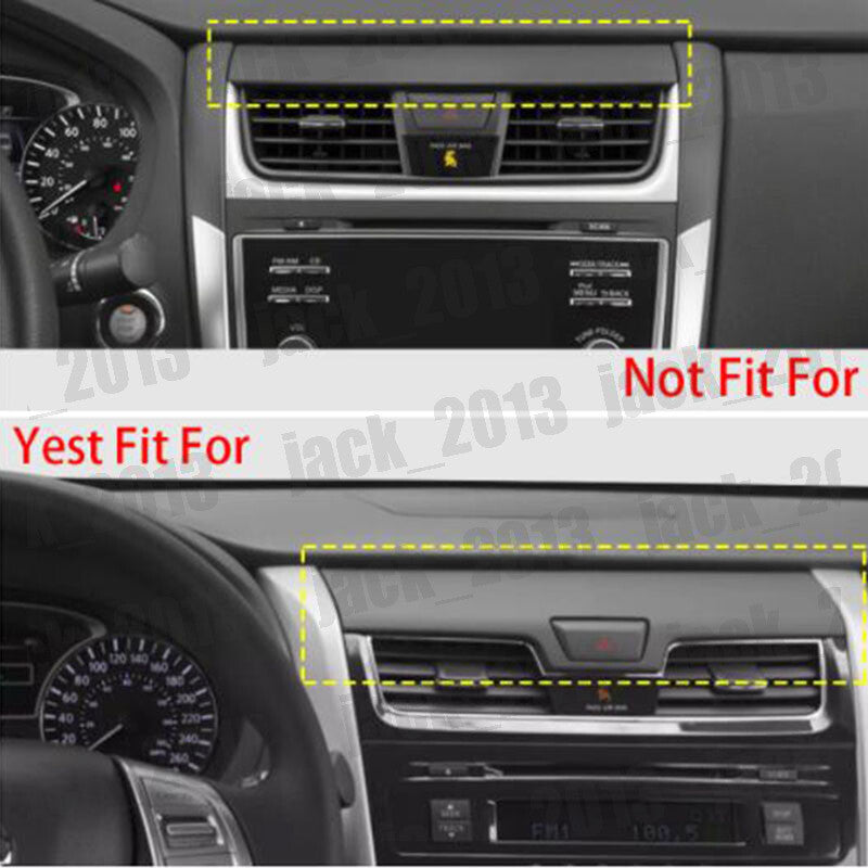 for Nissan Altima Teana 2013-2015 Carbon Fiber Car Console Air Outlet Vent Cover