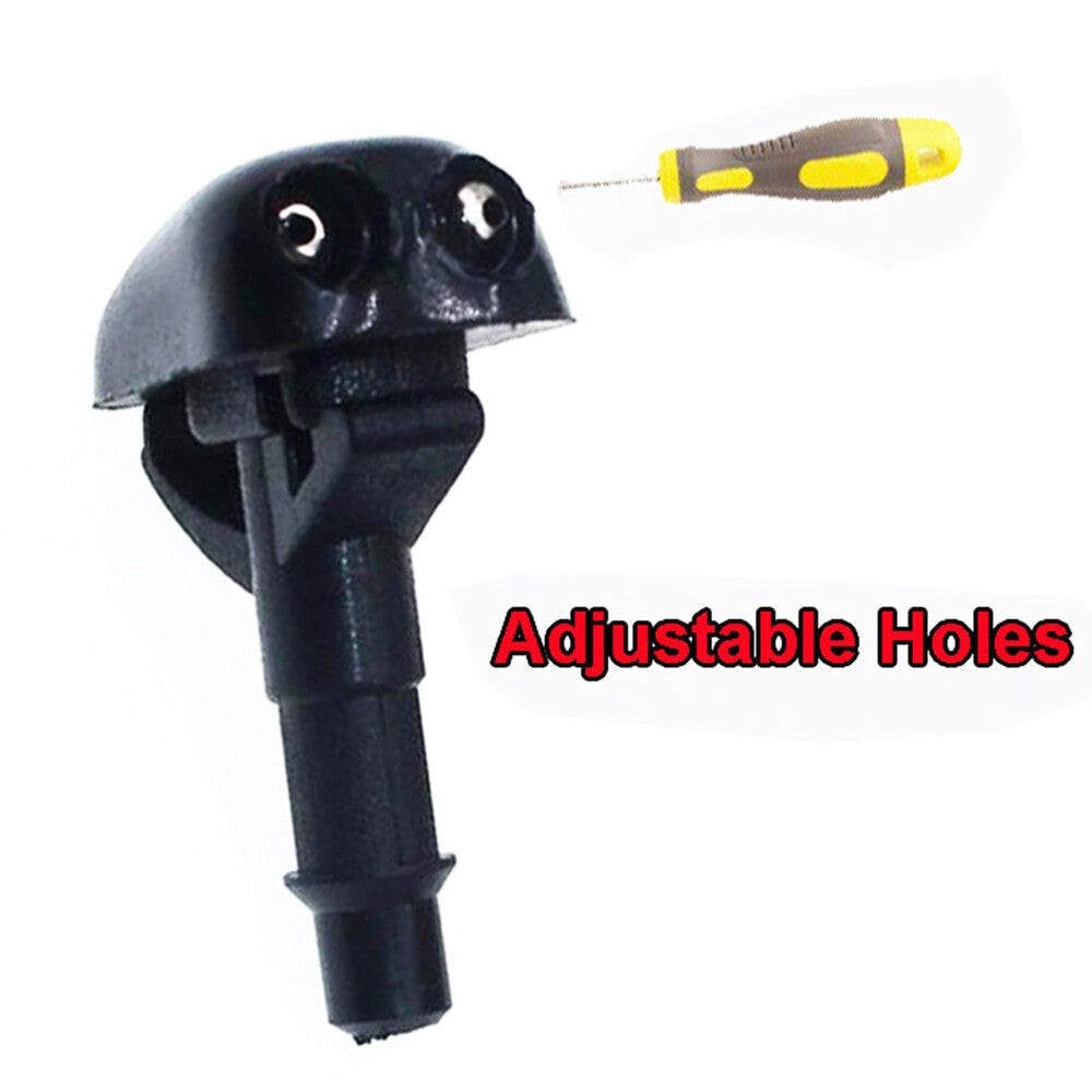 Pair Front Wiper Washer Nozzle Jet Fit for Mitsubishi Pajero Shogun Montero NEW Q