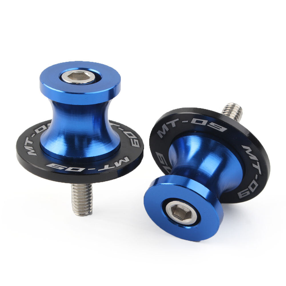 6MM CNC Schwingenspulen Slider f¨¹r for YAMAHA MT-09 FZ09 2013-2022 Motorrad Blau