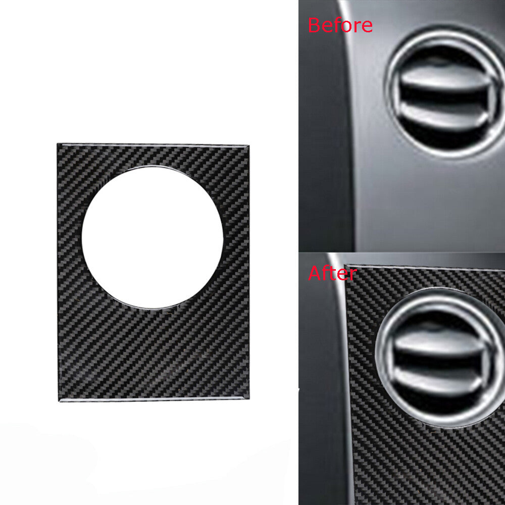 2Pcs Gloss Black Gear Shift Frame Trim Cover Decoration for Audi Q5 2009-2017 v