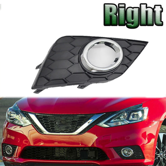 Right For Sentra 2016-2018 Front Bumper Fog Lamp Frame Bezel Cover v