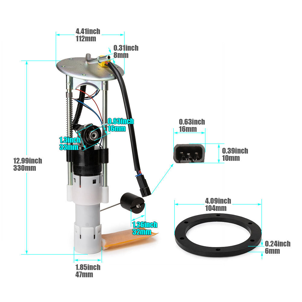 Fuel pump assembly 22520437 suitable for Polaris Sportsman 500 EFI 800 EFI 2005 - 2007 n