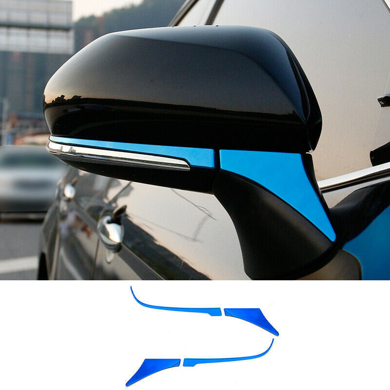 4P For C-HR CHR 2018-2021 Carbon Fiber Car Interior Door Bowl Cover Trims v