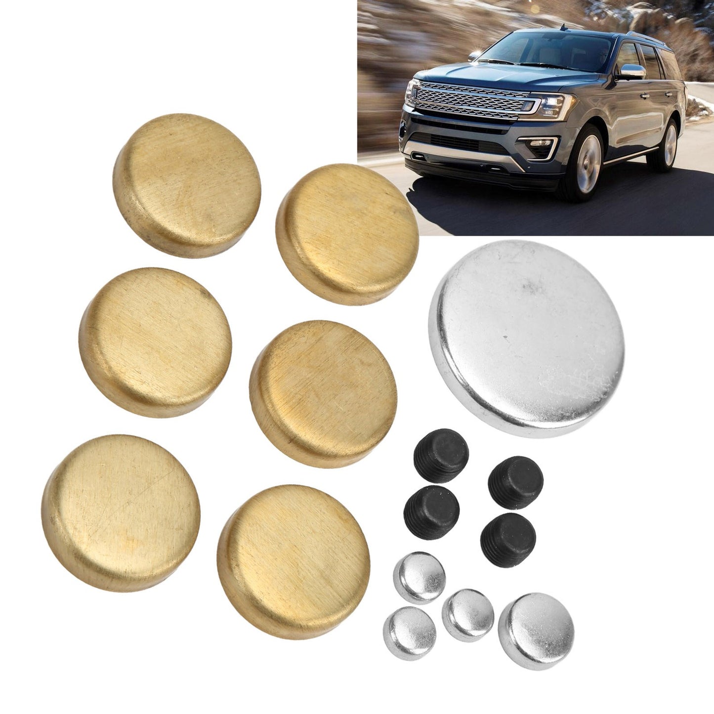 Brass Freeze Plug Kit MPE108BR Substitute For 255ci 260ci 289ci 302ci 351ci