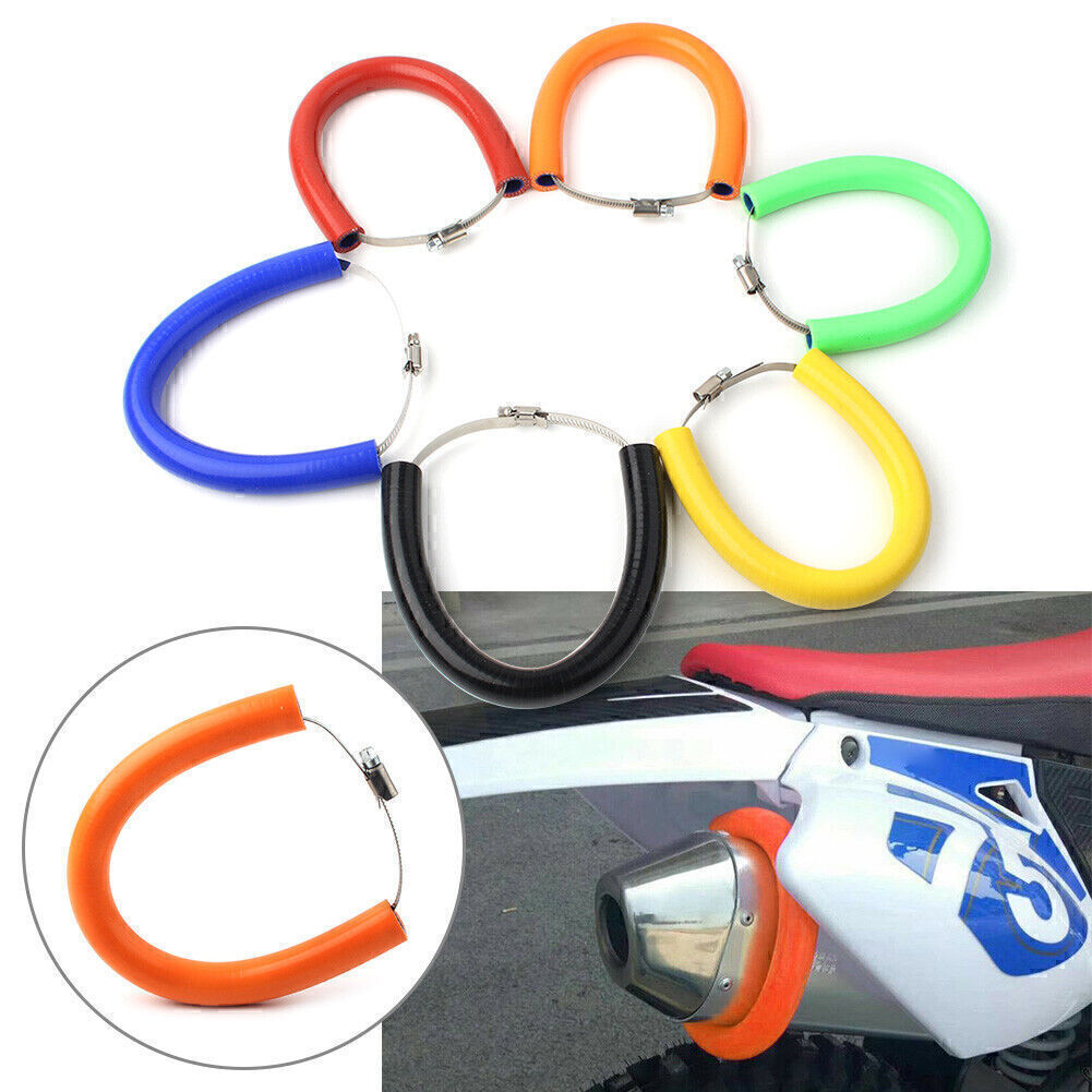 For Motorcycle Universal Exhaust Pipe Heat Shield Crash Protector Cover Guard