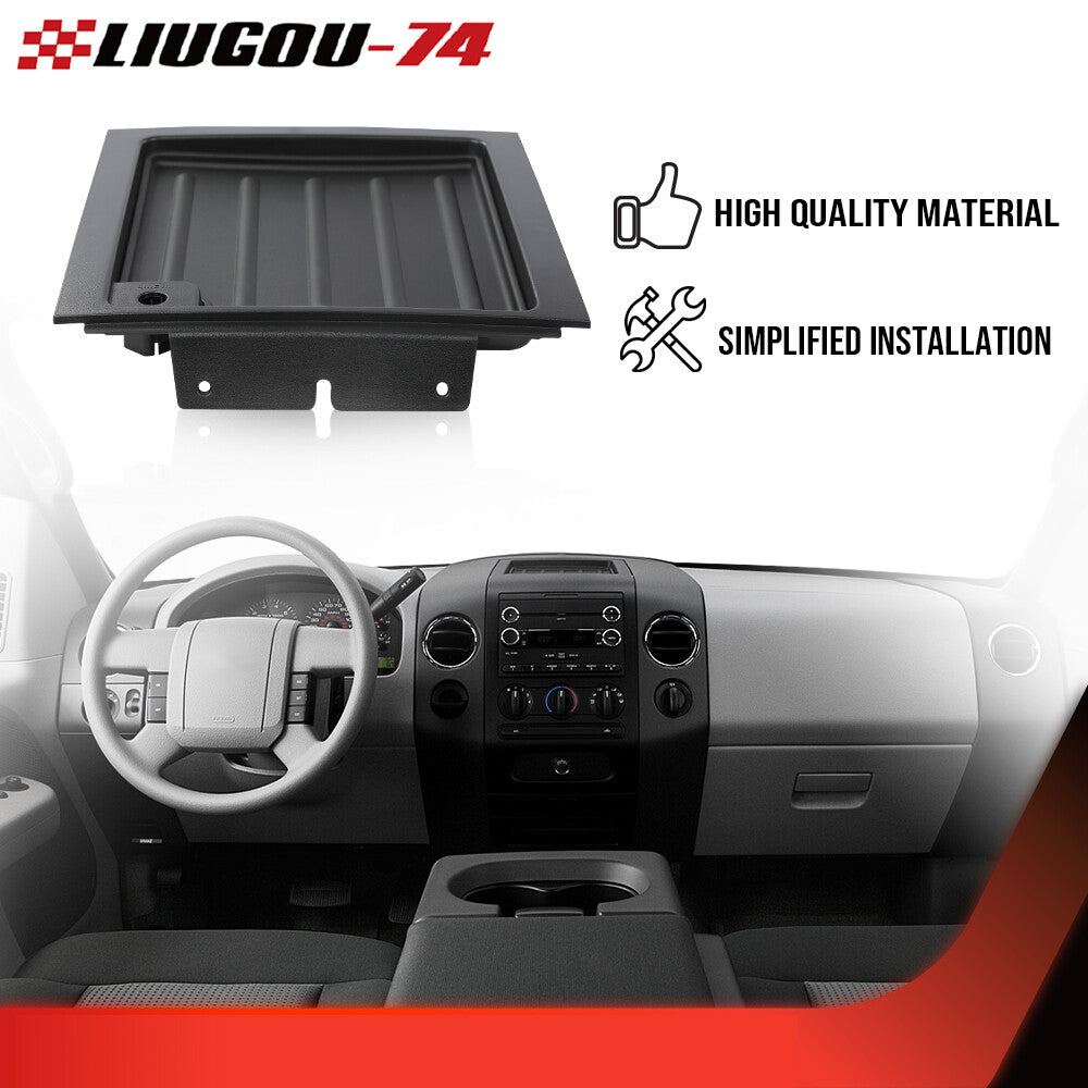Fits 2004-2008  for ford  F-150 Dash Upper Center Bezel Panel Trim Tray with Auxiliary Input Q
