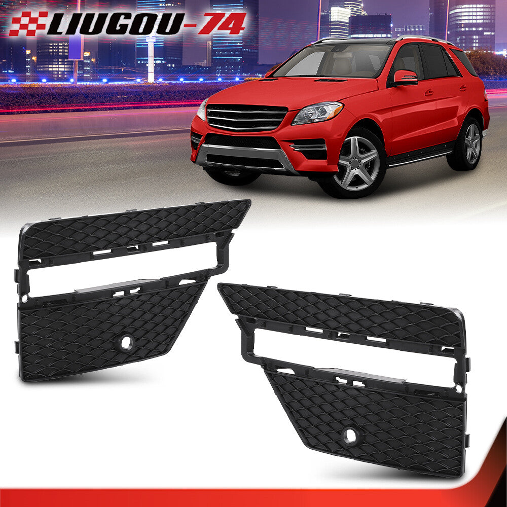 The front bumper grille fits the for Mercedes-Benz ML350 2012-2015 Package 2 LH and right-hand output.