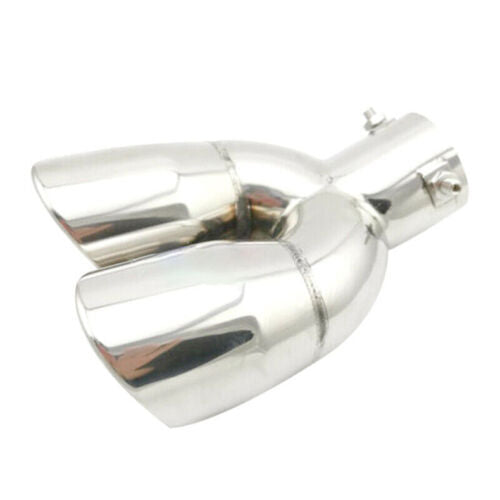 Silver Stainless Rear Exhaust Muffler Tip End Pipe Trim for Kia Seltos 2020-2023