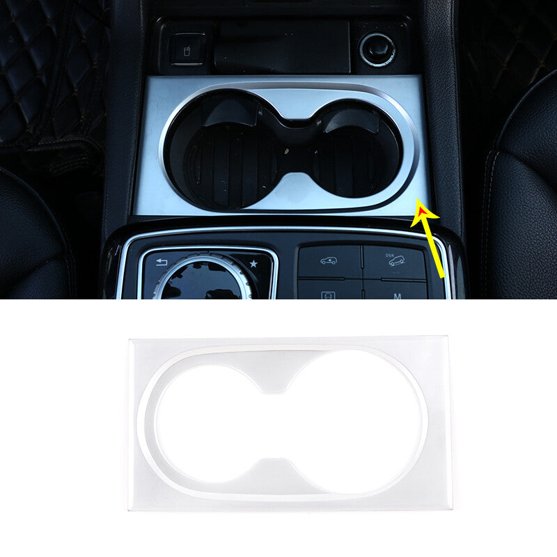 Silver ABS center console cupholder cover for GL, GLE, GLS, ML (2013-19) n