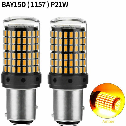 2pcs Canbus LED 1157 BAY15D Car Turn Signal Reverse Brake DRL Light Bulbs 12-24V n