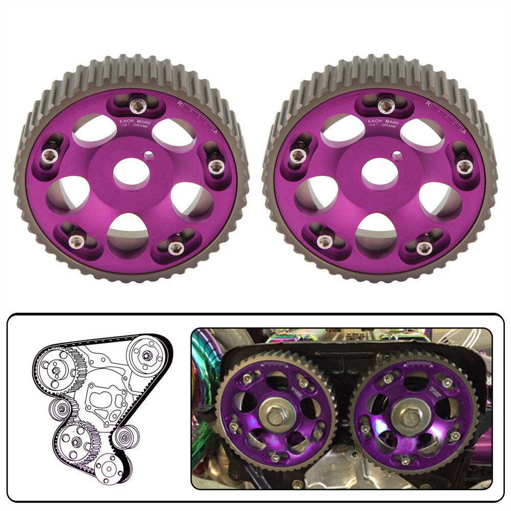 2PCS Adjustable Cam Gears Pulley for Toyota Supra JZA80 1JZ 2JZ Mark II Soarer