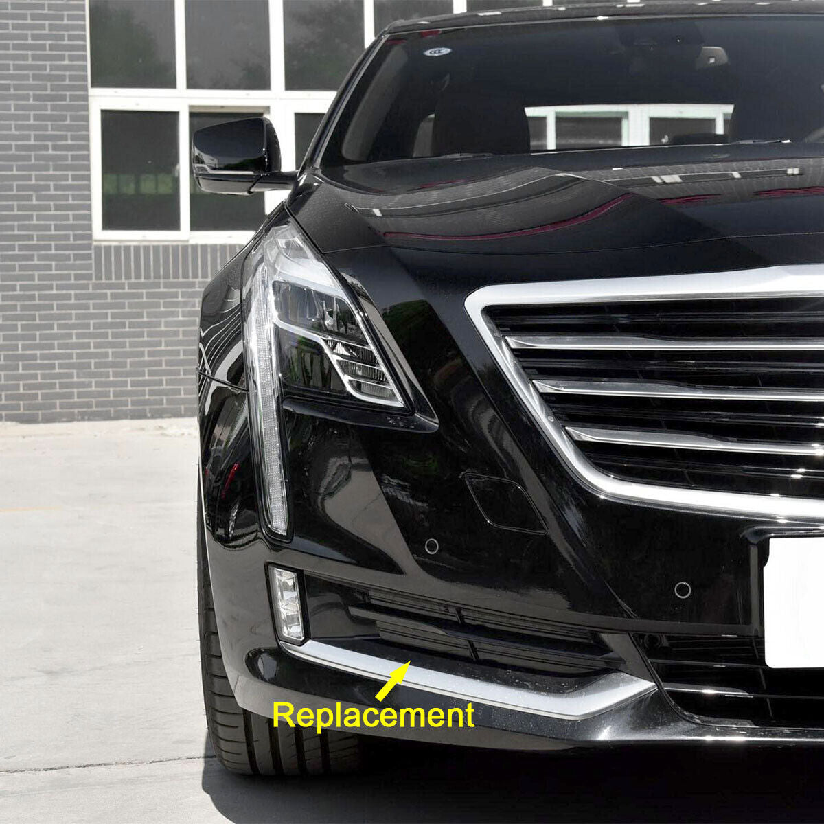 Right Front Bumper Outer Grille Fog Lamp Cover RH 1P For 2016-2018 for Cadillac CT6